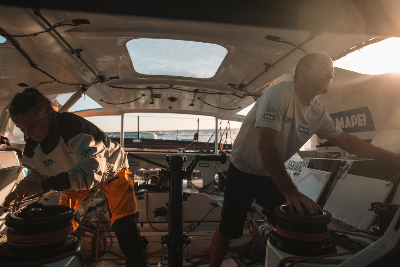 Segelboot Cockpit