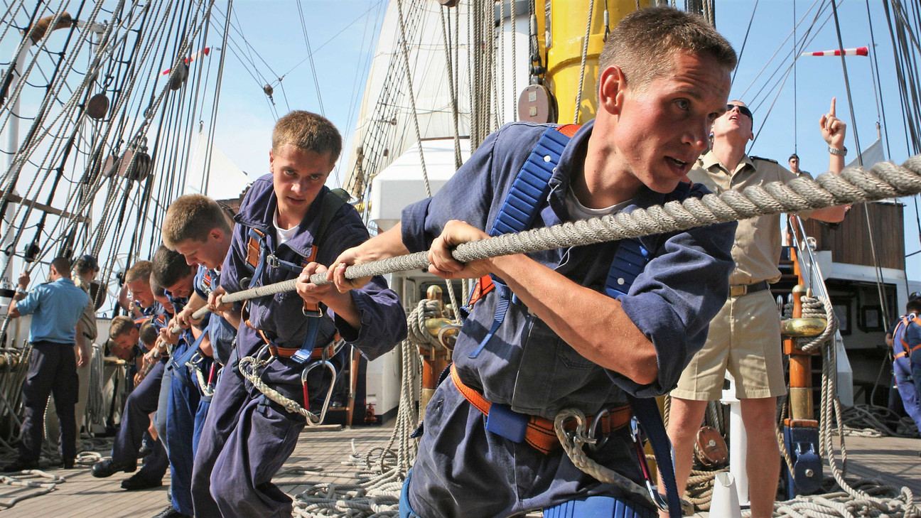 Kadetten auf der Gorch Fock