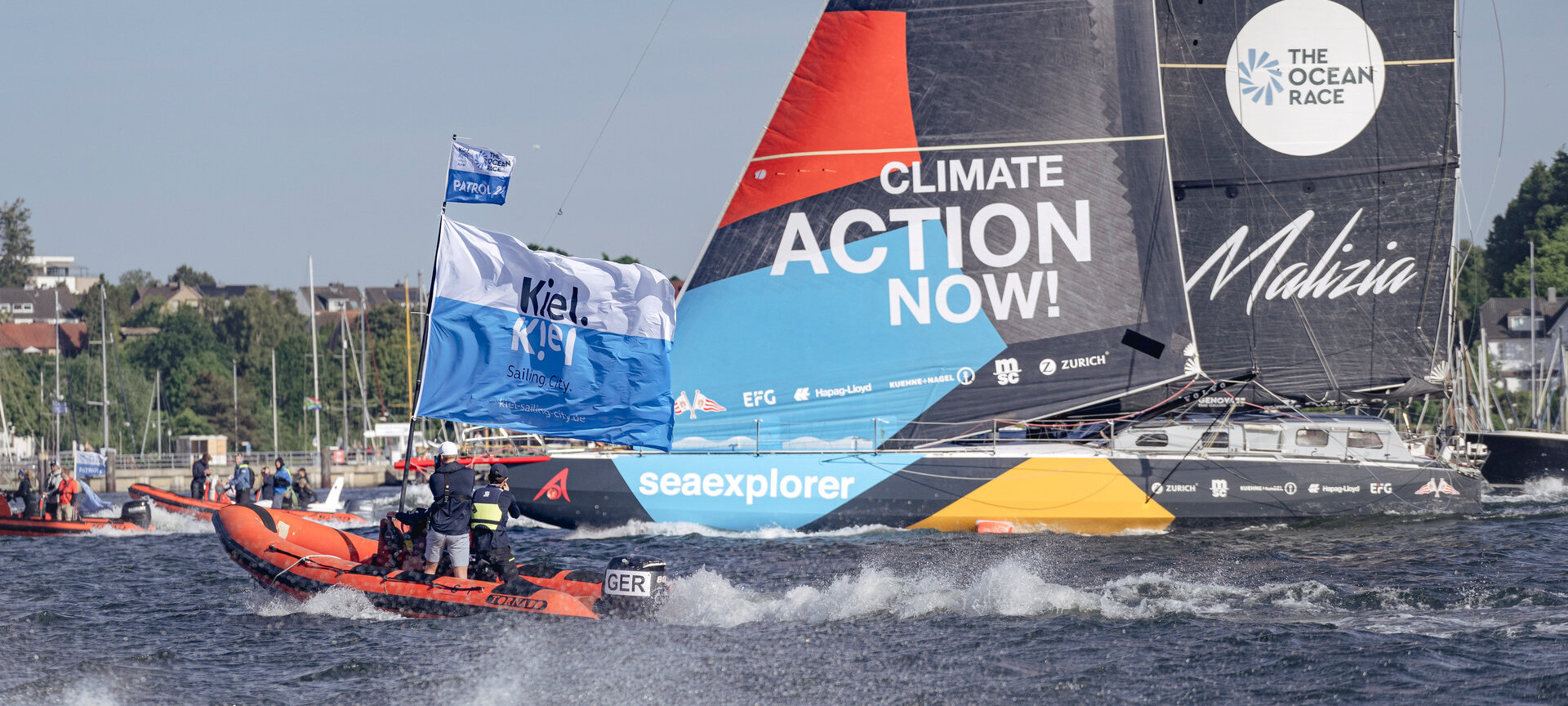 Segelboote beim Ocean Race